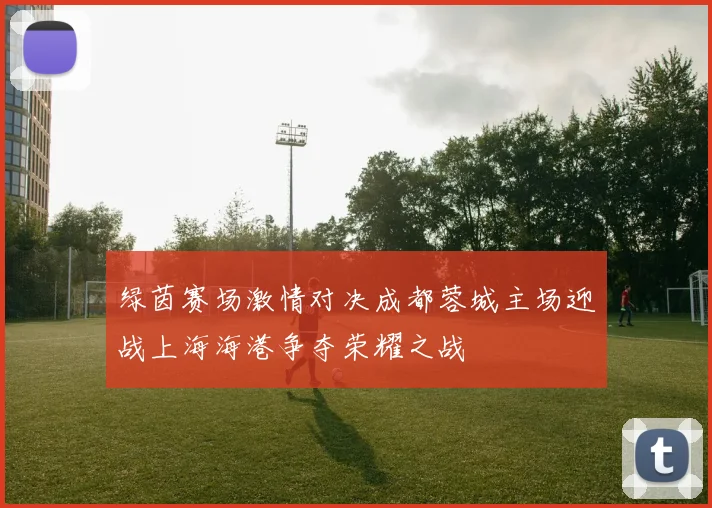 绿茵赛场激情对决成都蓉城主场迎战上海海港争夺荣耀之战